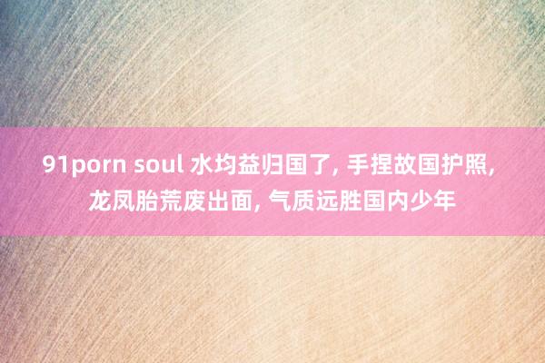 91porn soul 水均益归国了， 手捏故国护照， 龙凤胎荒废出面， 气质远胜国内少年